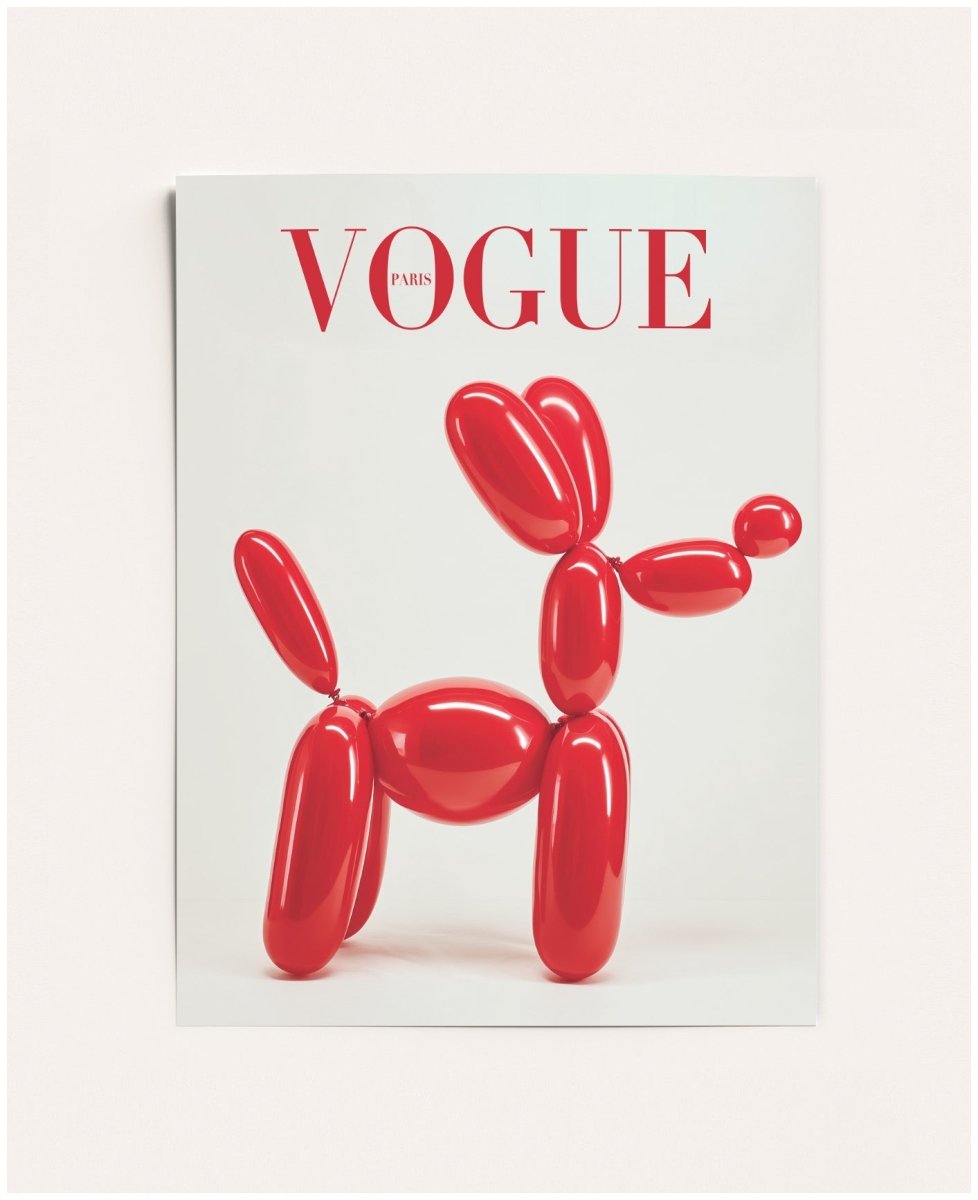 Vogue Balloon Dog PosterHEPYKAG1